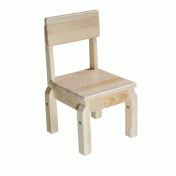 Children chair made of natural wood, adjustable